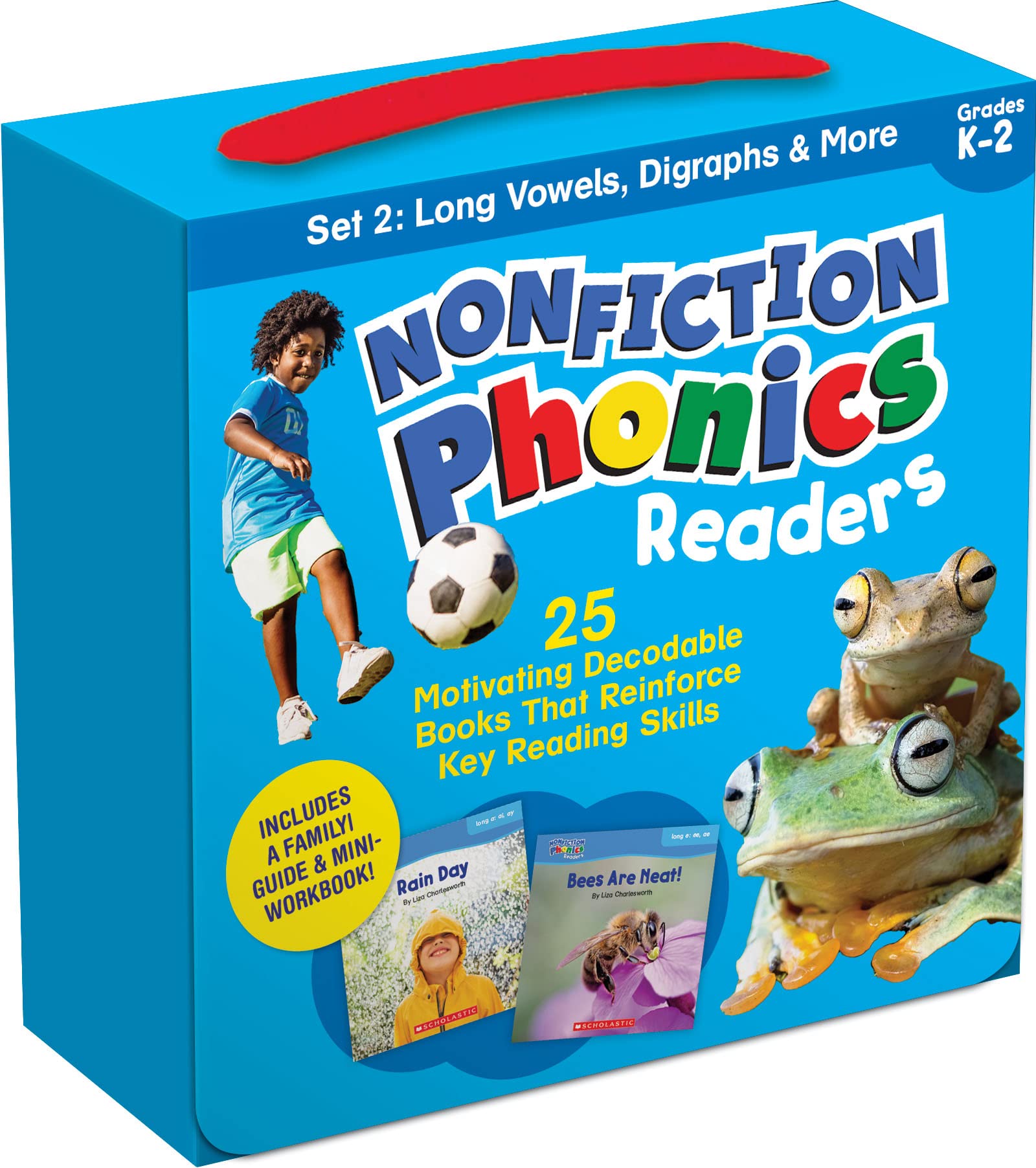 Nonfiction Phonics Readers Set: 25 Motivating Decodable Books That Reinforce Key Reading Skills; Includes Reading Tips & Little Workbook Self-help