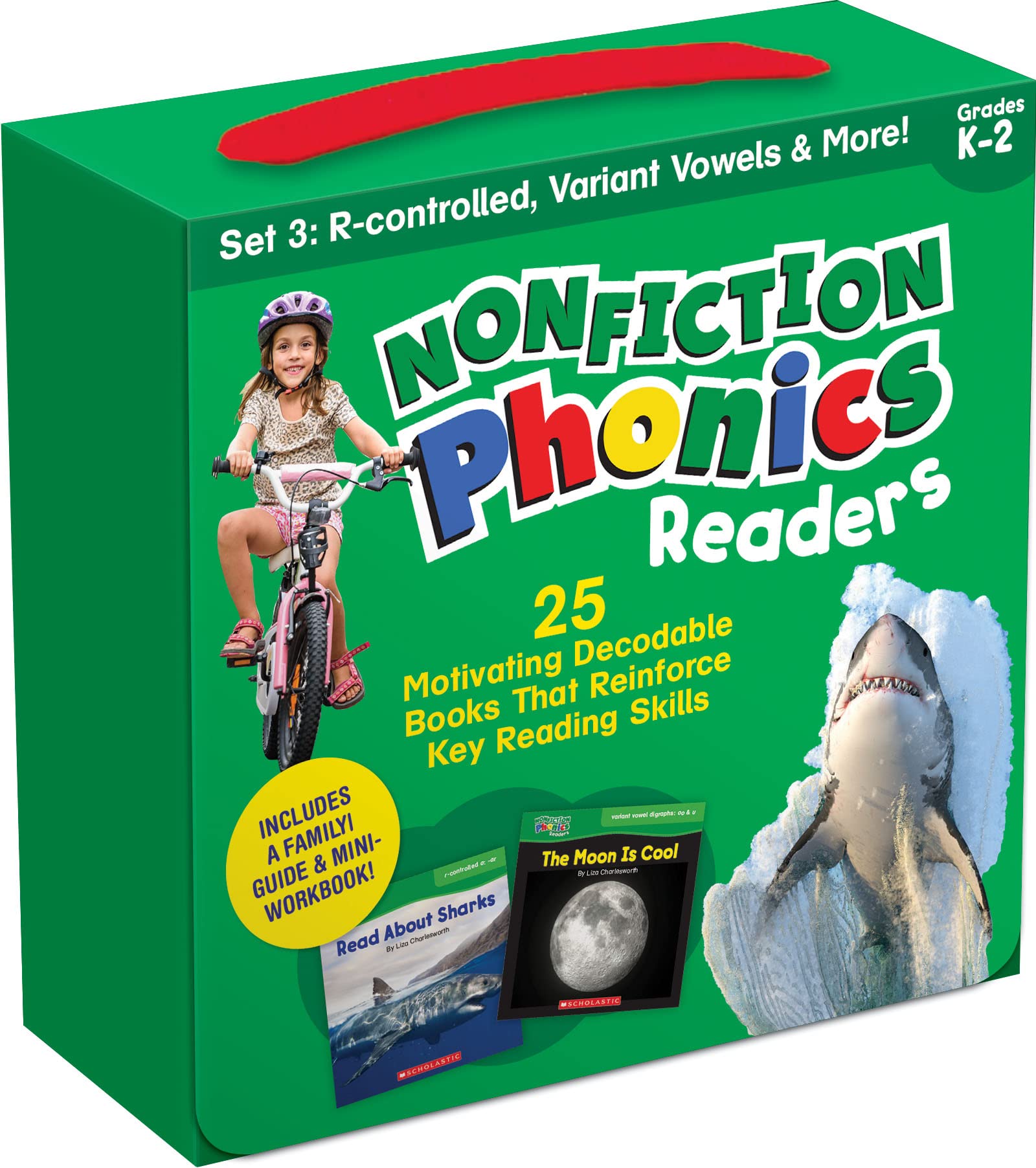 Nonfiction Phonics Readers Set: R-Controlled Vowels, Variant Vowels & More; Grades K-2: 25 Motivating Decodable Books That Reinforce Key Reading Skills (Nonfiction Phonics Readers, 3) Study Guides