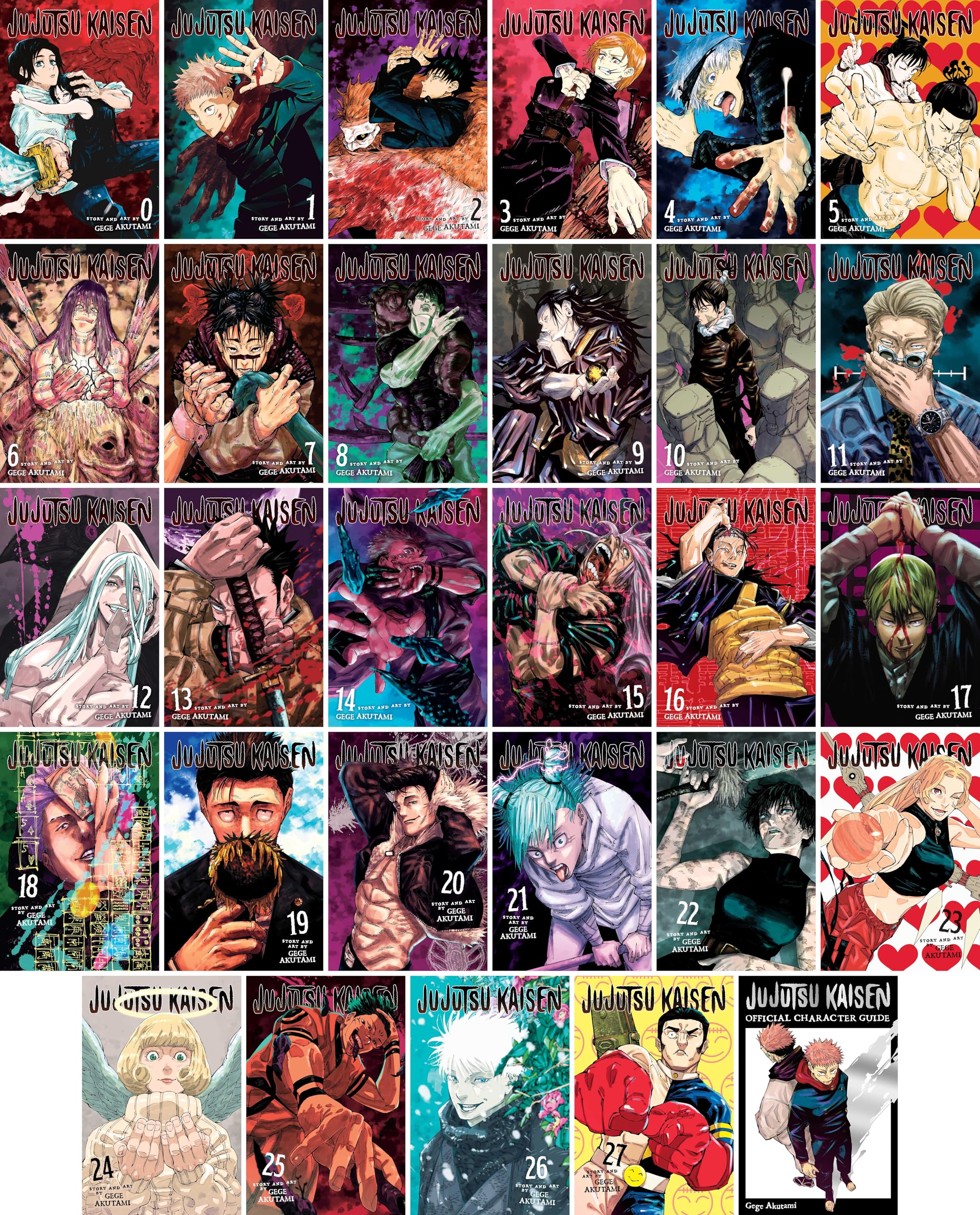 Jujutsu Kaisen Series (Vol. 0-22) 23 Books Manga Collection Set by Gege Akutami Manga