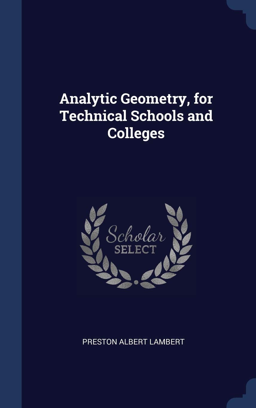 Product Image: Analytic Geometry, for Technical Schools and Colleges