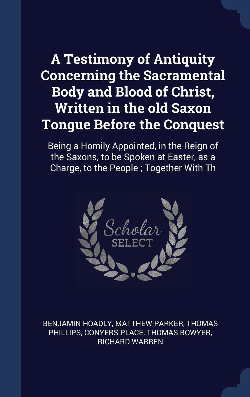 Product Image: A Testimony of Antiquity Concerning the
