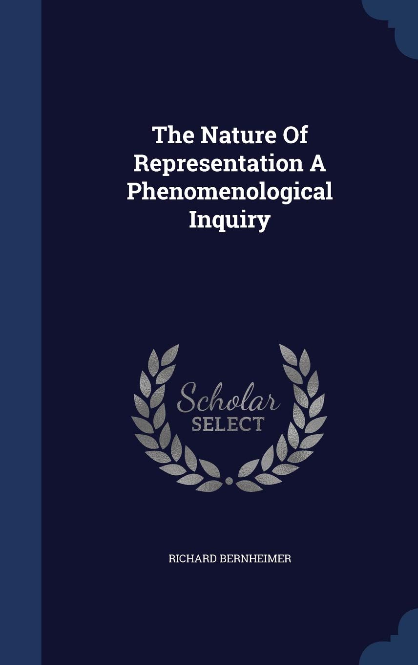 The Nature Of Representation A Phenomenological Inquiry Politics & History