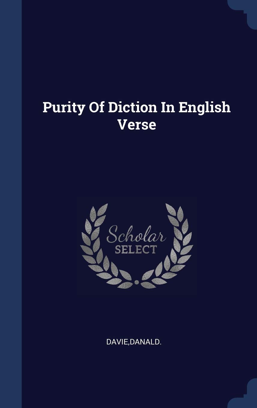 Purity Of Diction In English Verse Politics & History