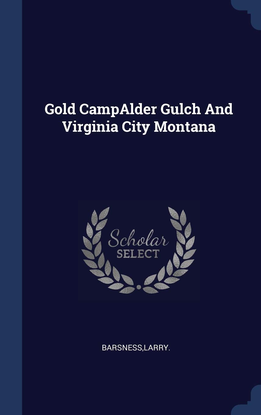 Gold CampAlder Gulch And Virginia City Montana Politics & History
