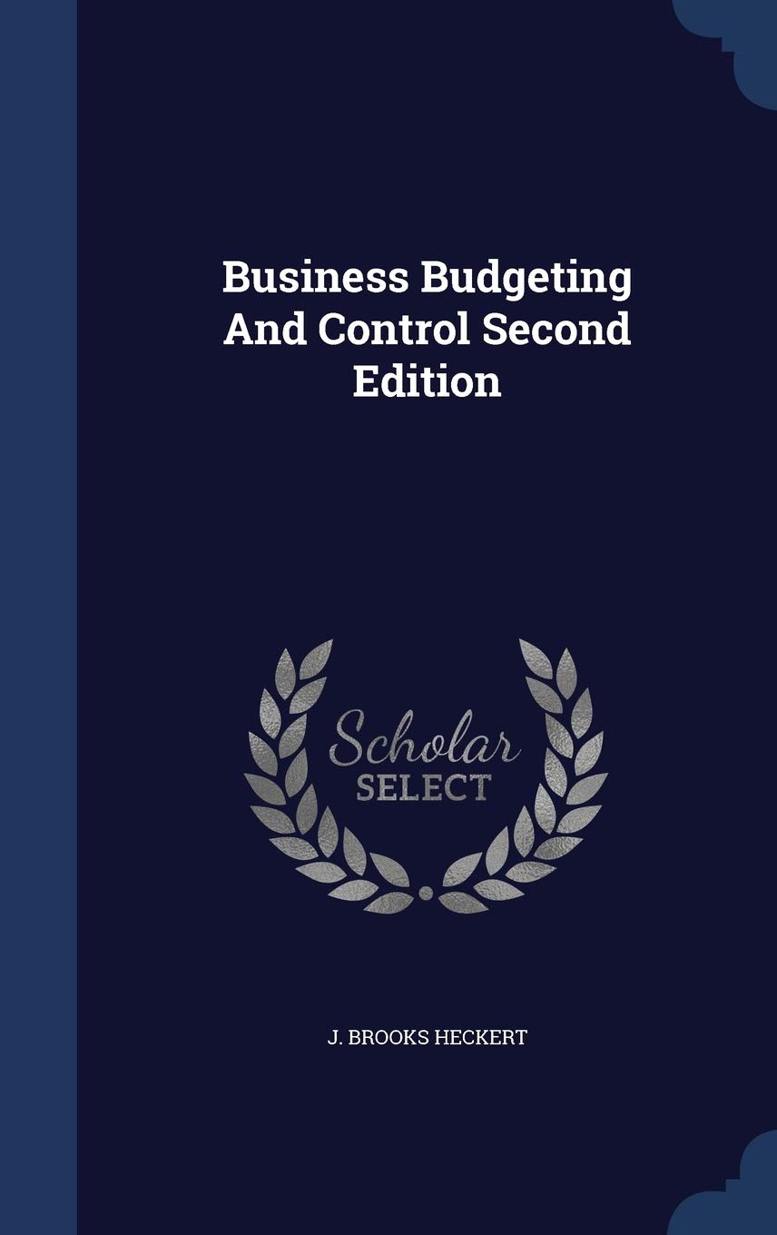 Product Image: Business Budgeting and Control Second Edition