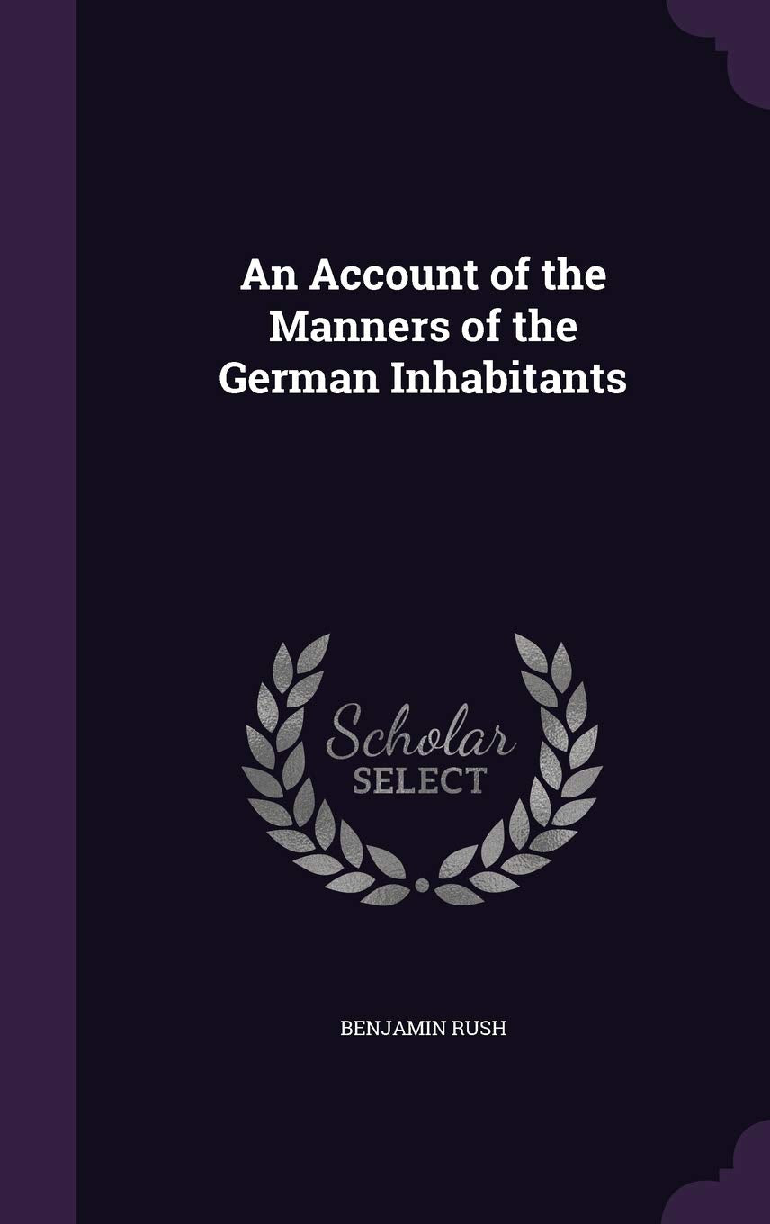 An Account of the Manners of the German Inhabitants Memories