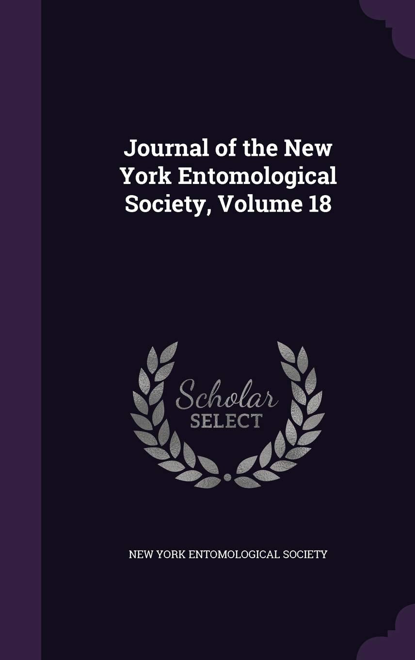 Journal of the New York Entomological Society, Volume 18 Children's books