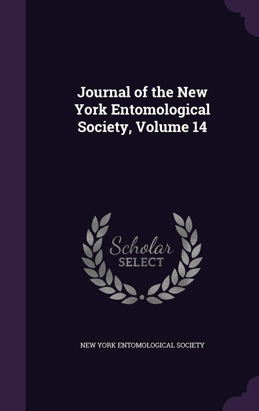 Journal of the New York Entomological Society, Volume 14 Children's books