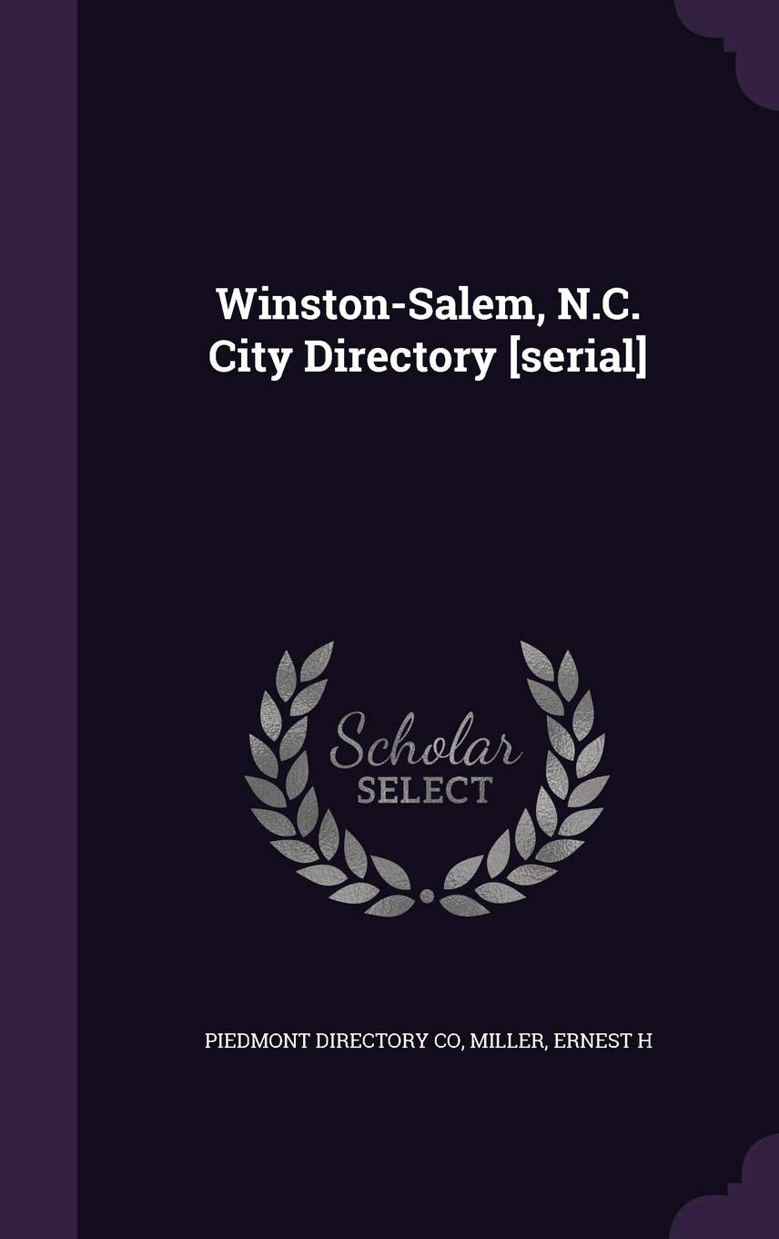 Winston-Salem, N.C. City Directory Politics & History