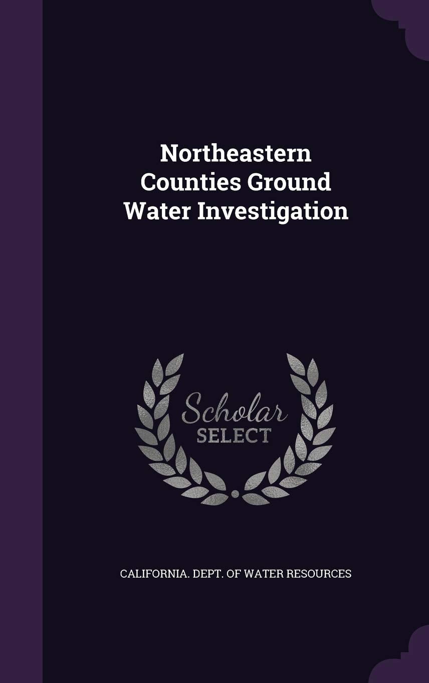 Northeastern Counties Ground Water Investigation Politics & History