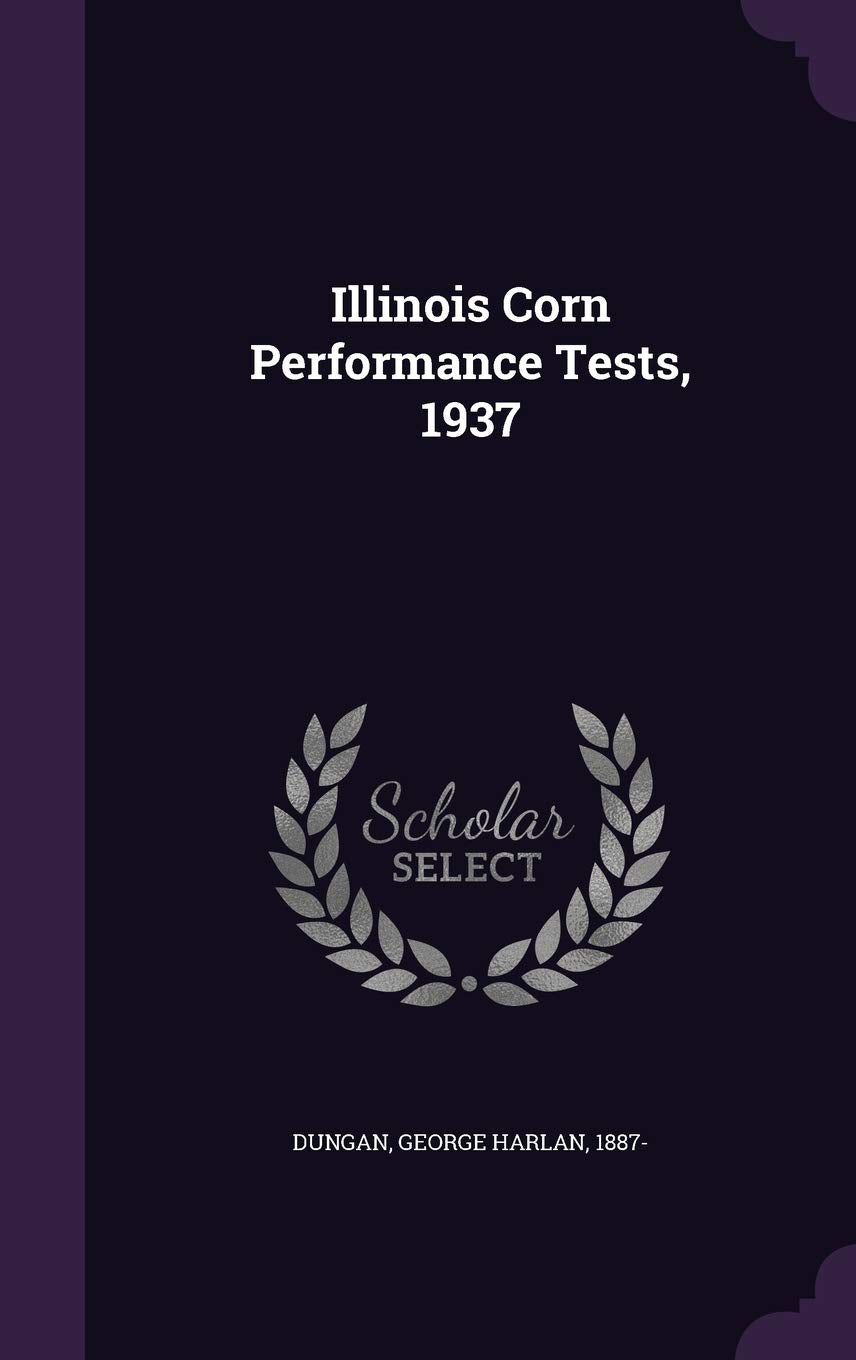 Product Image: Illinois Corn Performance Tests, 1937