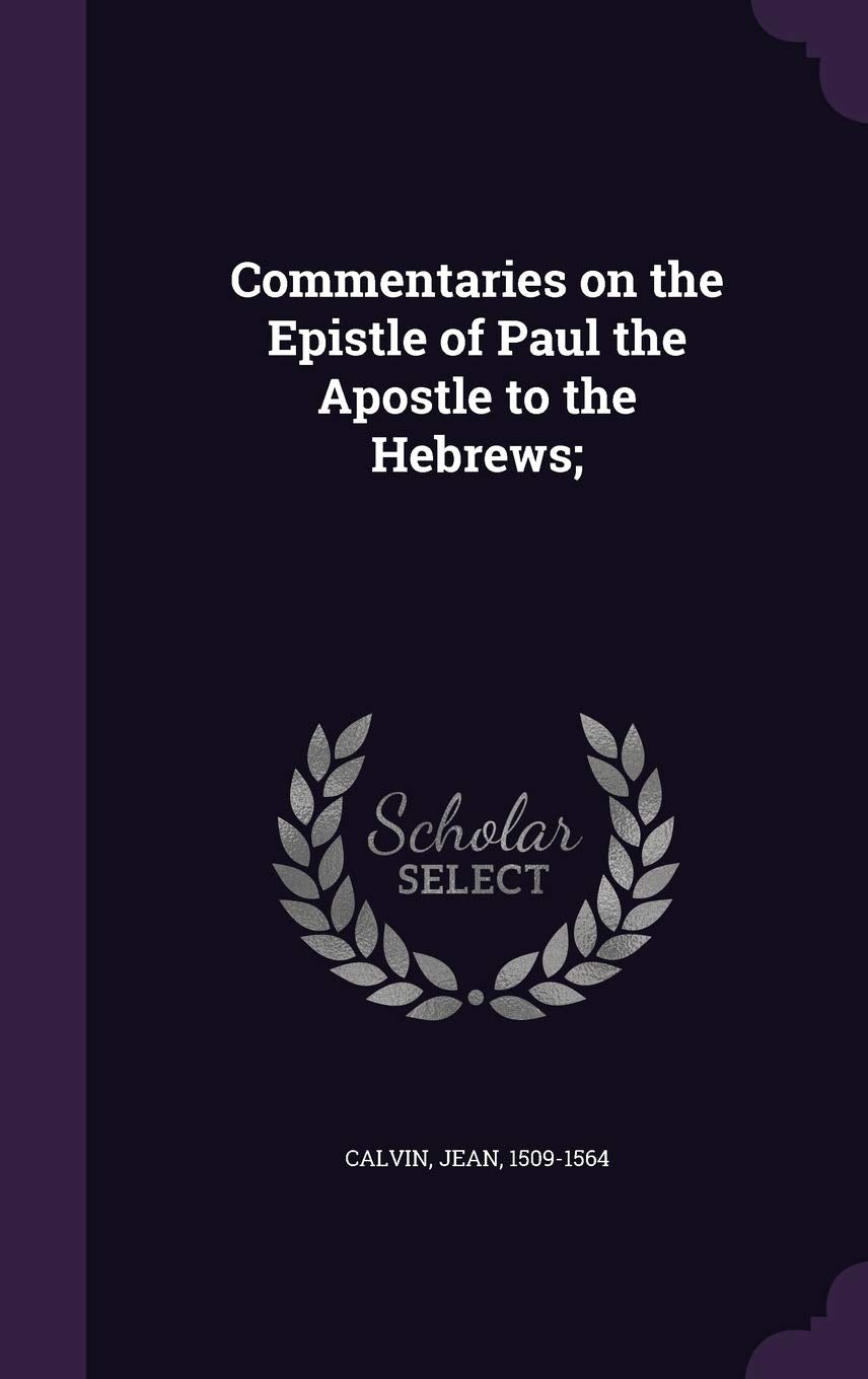 Commentaries on the Epistle of Paul the Apostle to the Hebrews; Politics & History