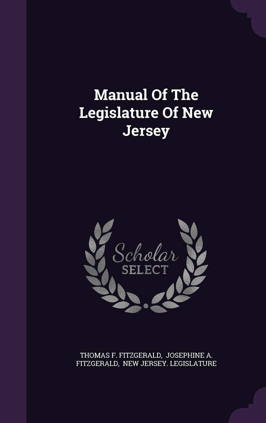 Manual of the Legislature of New Jersey Reference Books