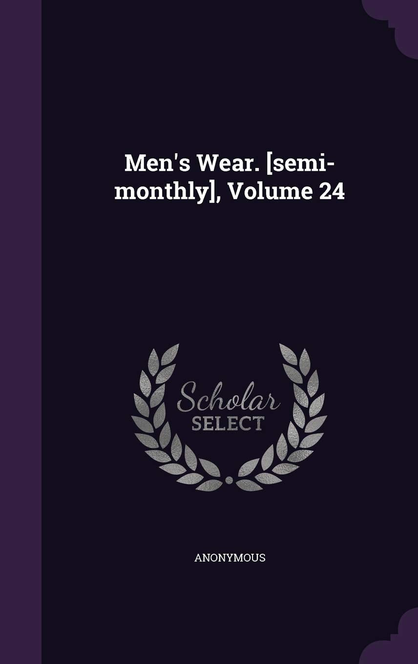 Product Image: Men's Wear. , Volume 24