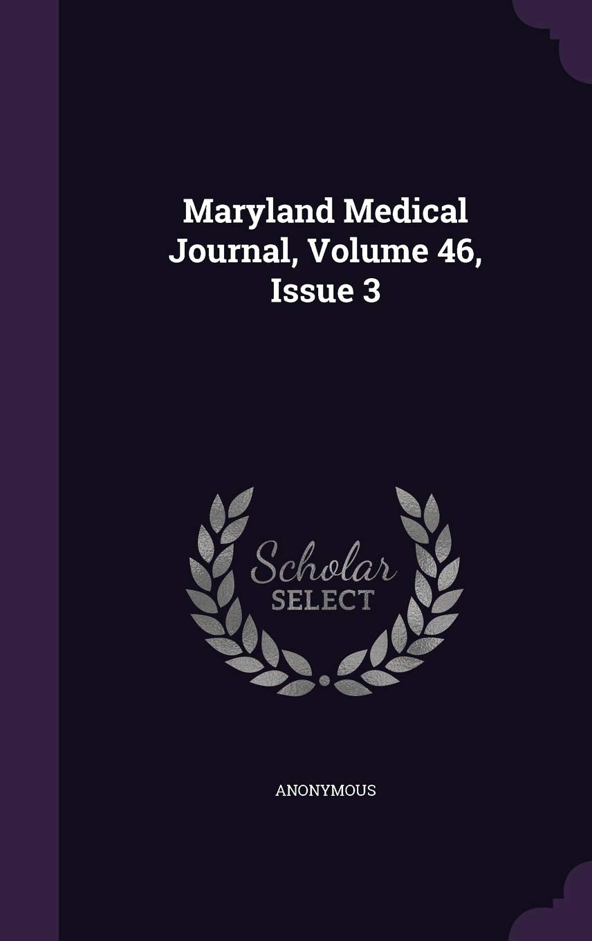 Product Image: Maryland Medical Journal, Volume 46, Issue 3