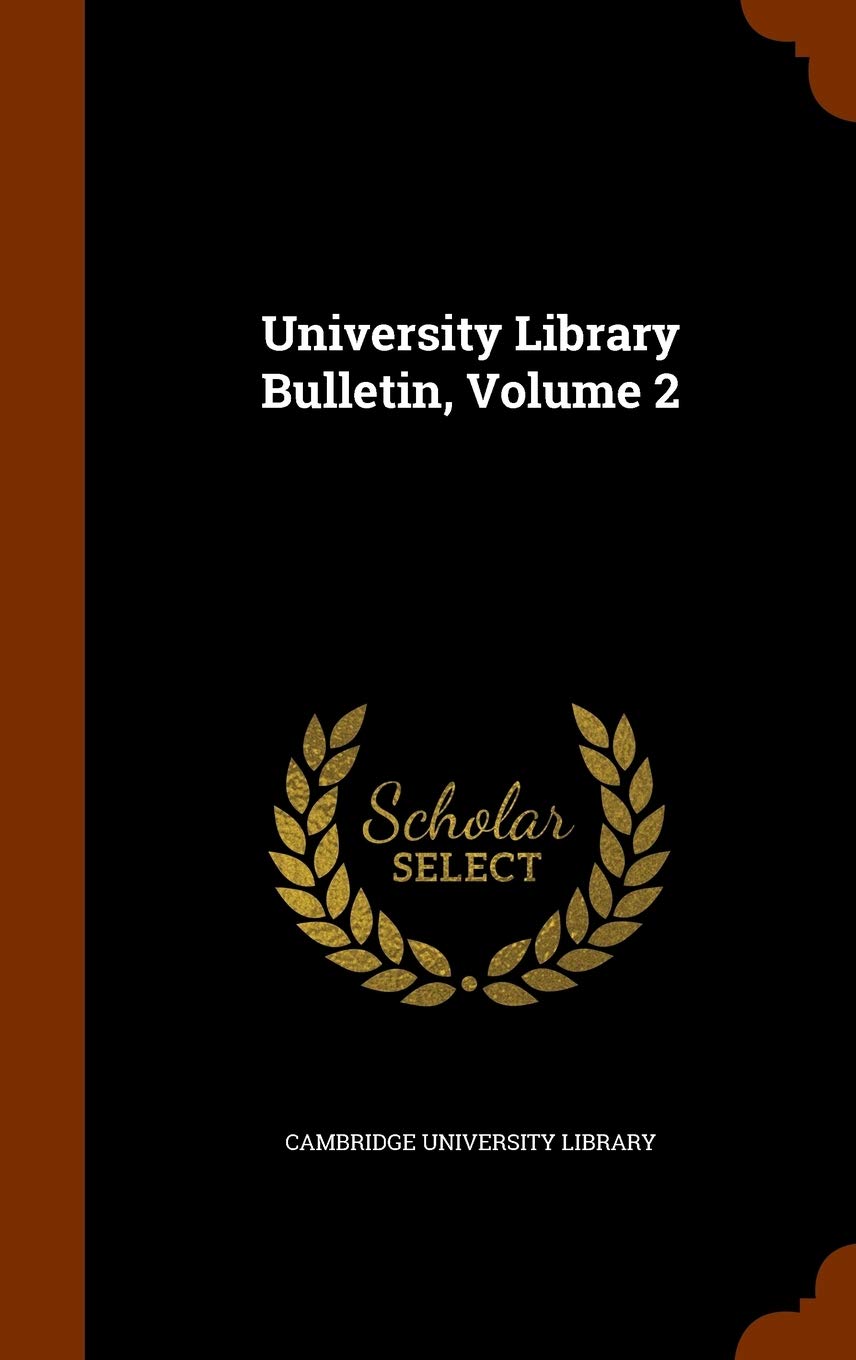 Product Image: University Library Bulletin, Volume 2