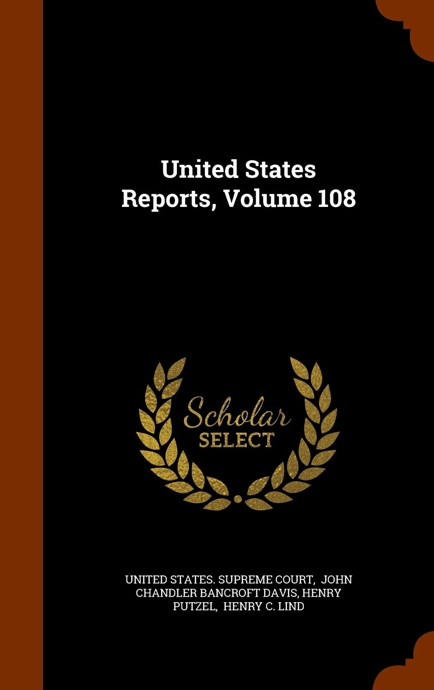 Product Image: United States Reports, Volume 108