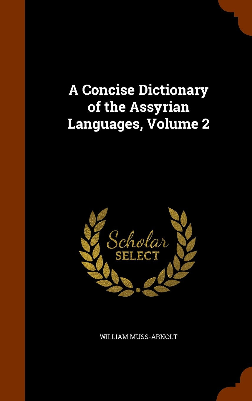 A Concise Dictionary of the Assyrian Languages, Volume 2 Foreign Languages ​​& Dictionaries