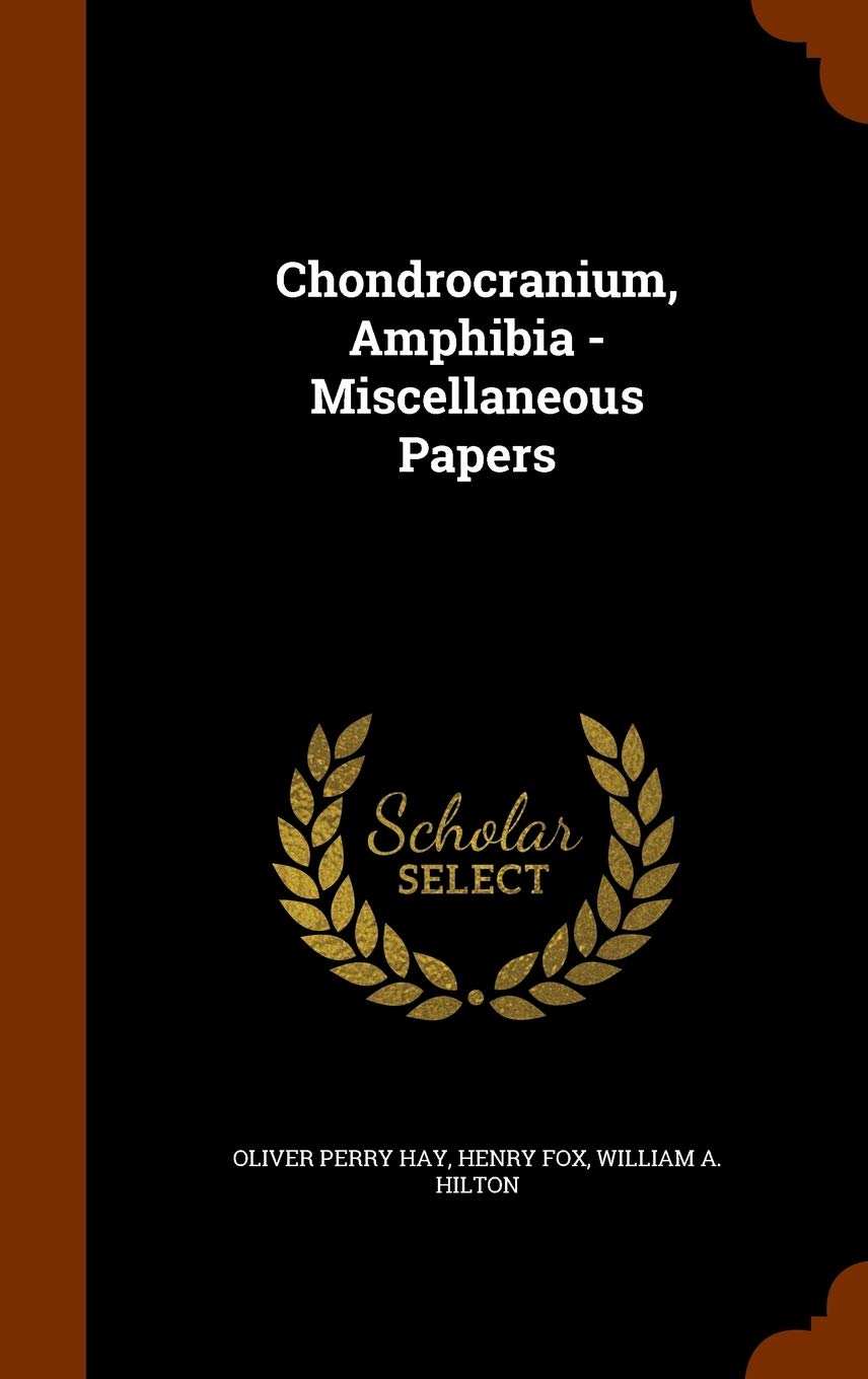 Chondrocranium, Amphibia - Miscellaneous Papers Children's books