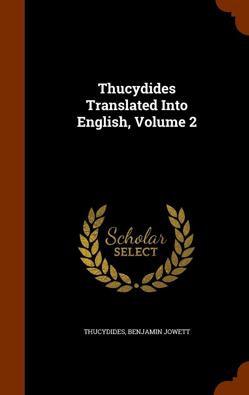 Product Image: Thucydides Translated Into English, Volume 2