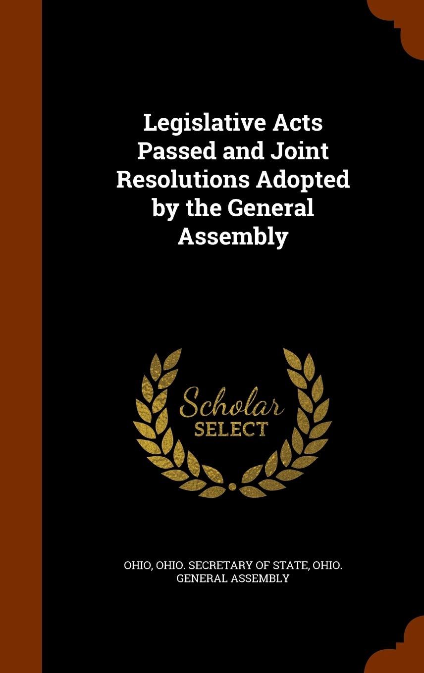 Product Image: Legislative Acts Passed and Joint Resolutions Adopted by the General Assembly