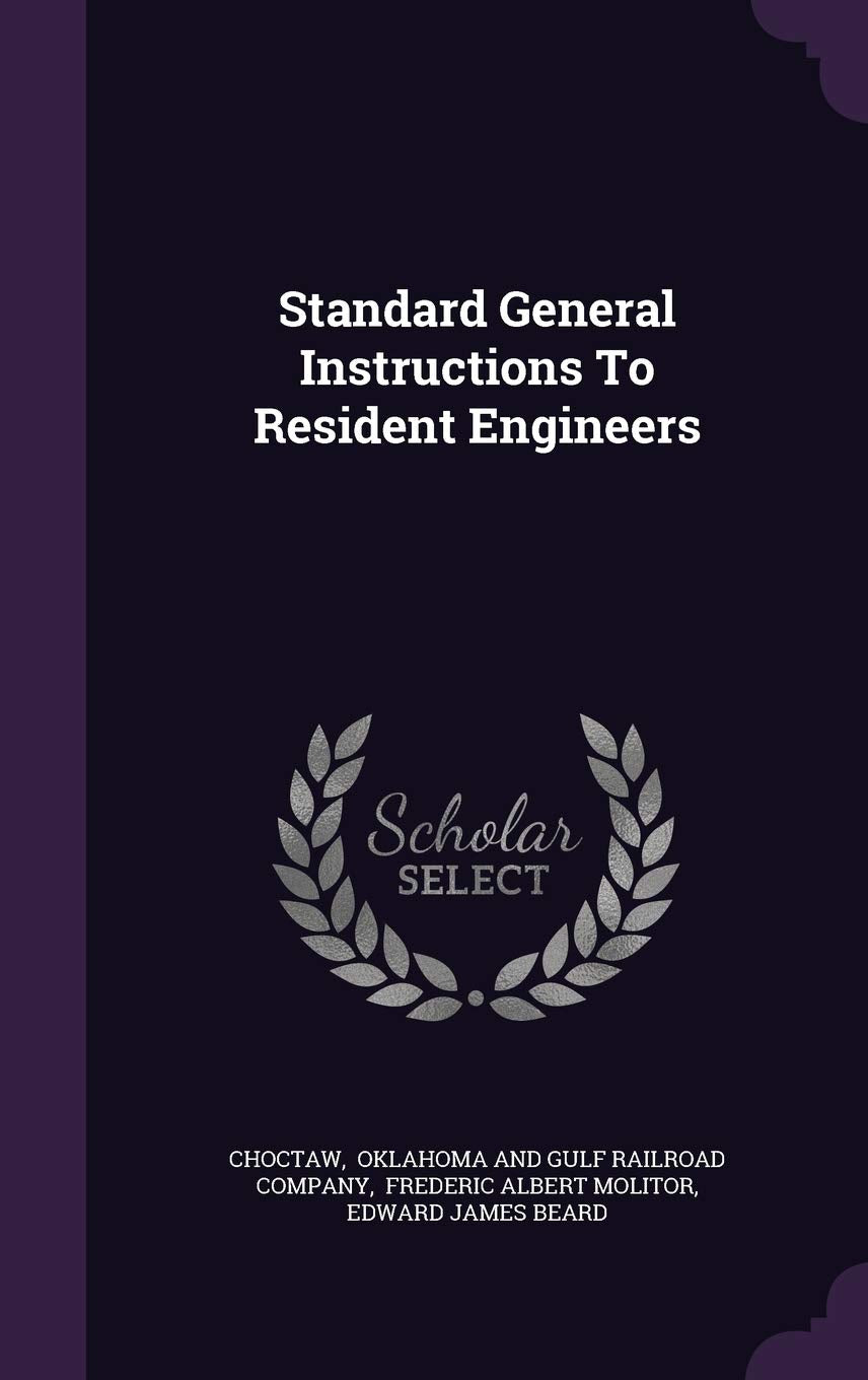 Product Image: Standard General Instructions To Resident Engineers