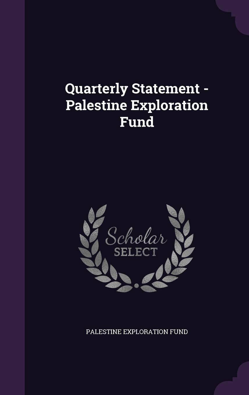 Product Image: Quarterly Statement - Palestine Exploration Fund