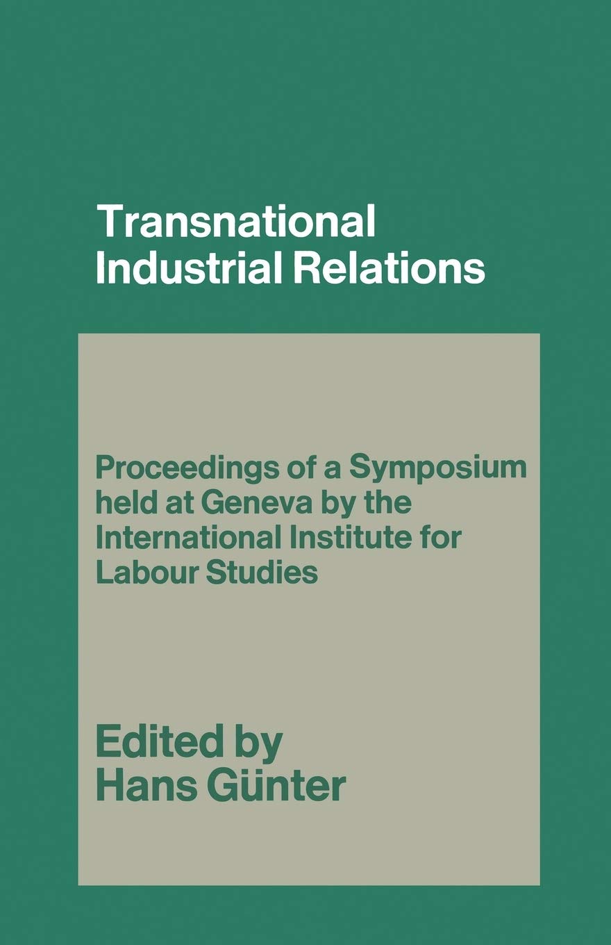 Transnational Industrial Relations Law Books
