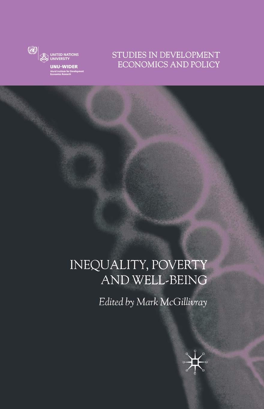 Inequality, Poverty and Well-being (Studies in Development Economics and Policy) Law
