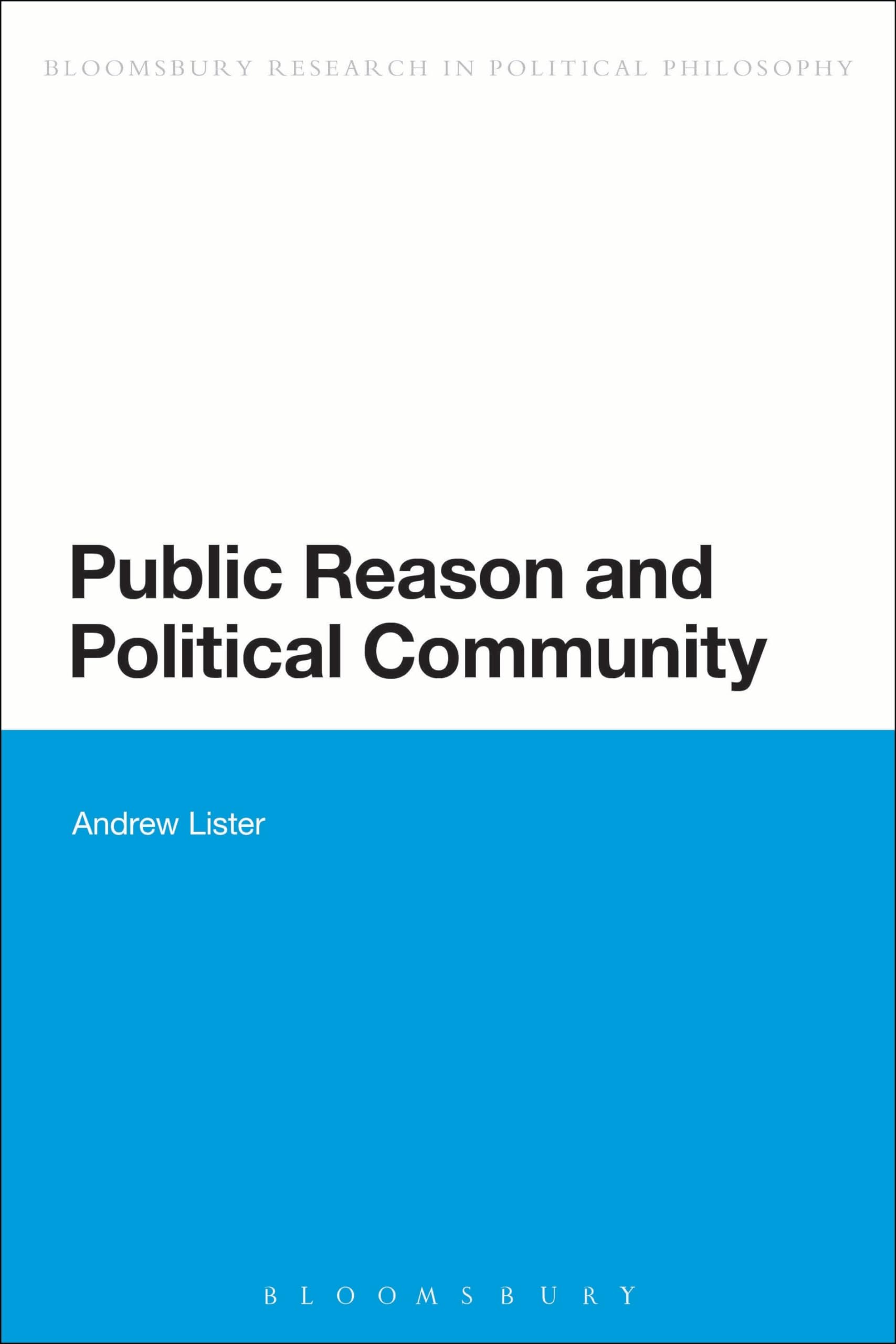 Public Reason and Political Community Philosophy
