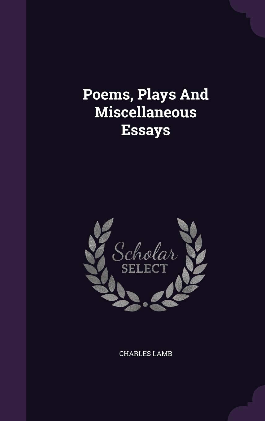 Product Image: Poems, Plays And Miscellaneous Essays
