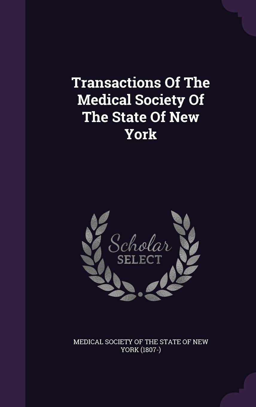 Transactions of the Medical Society of the State of New York Law