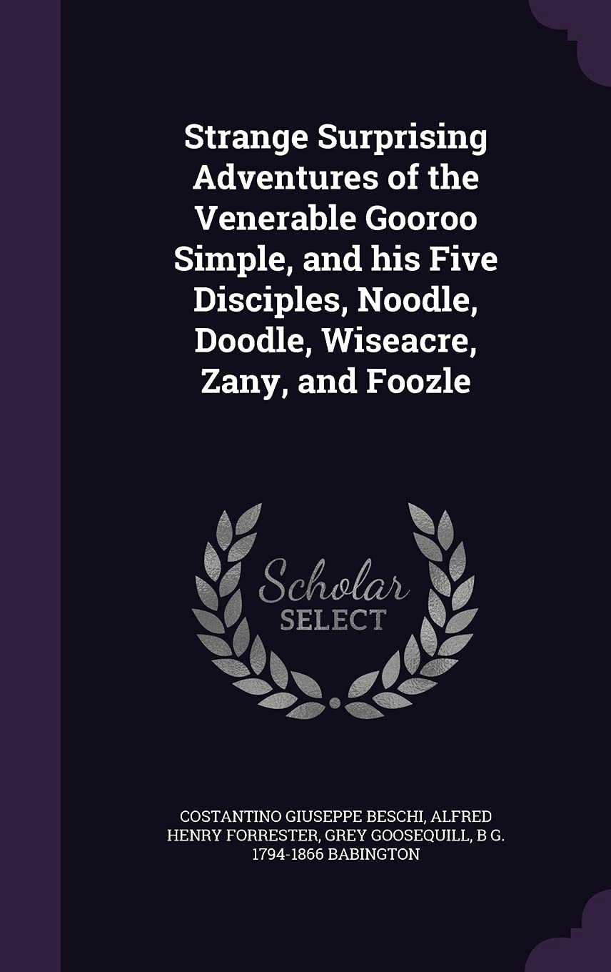 Strange Surprising Adventures of the Venerable Gooroo Simple, and his Five Disciples, Noodle, Doodle, Wiseacre, Zany, and Foozle book