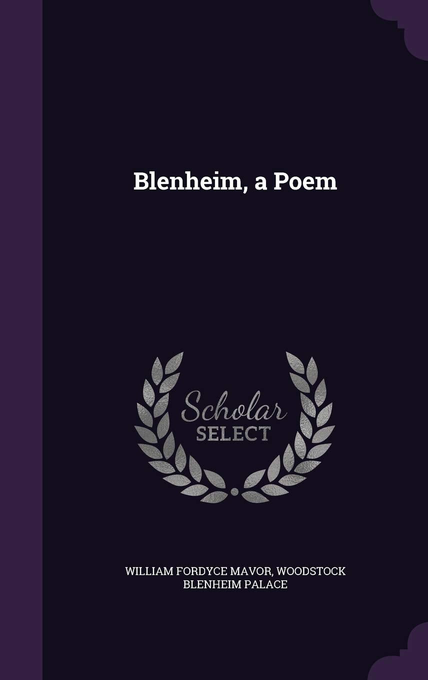 Product Image: Blenheim, a Poem