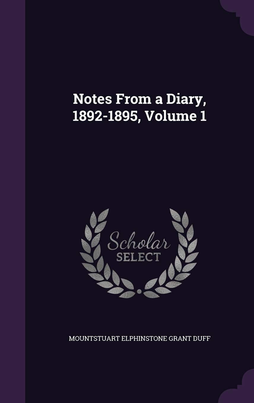 Product Image: Notes From a Diary, 1892-1895, Volume 1