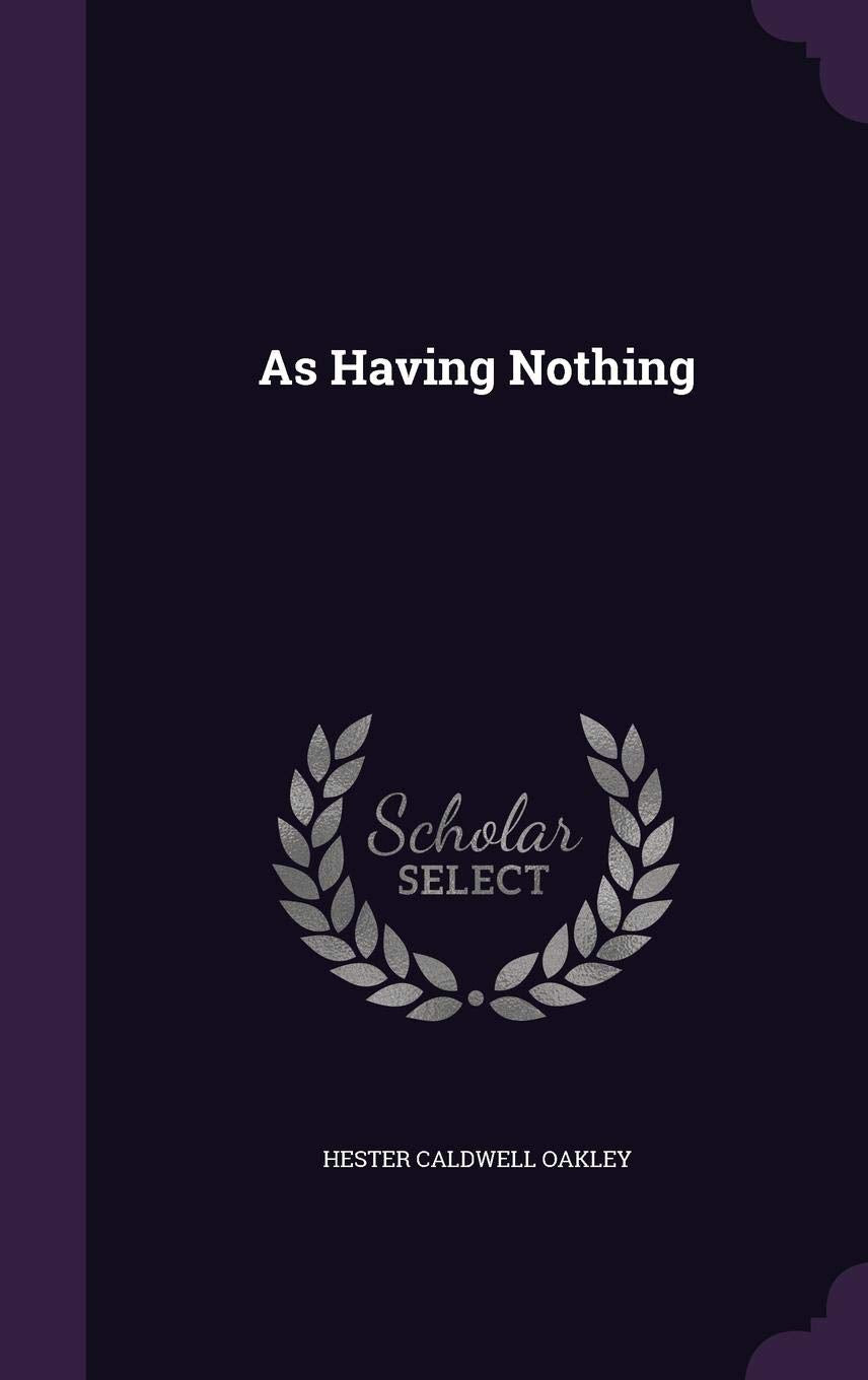Product Image: As Having Nothing