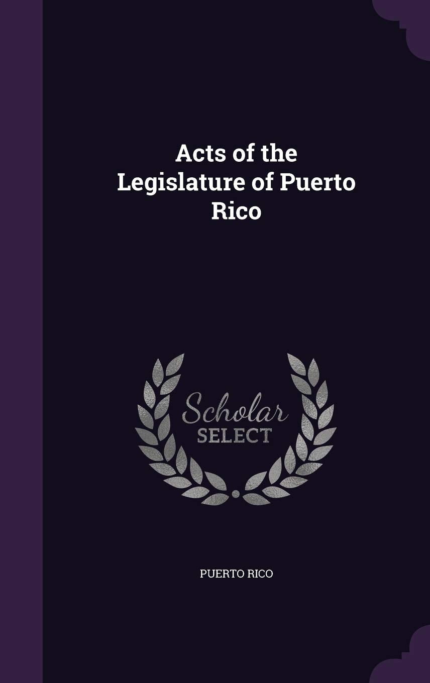 Acts of the Legislature of Puerto Rico Law