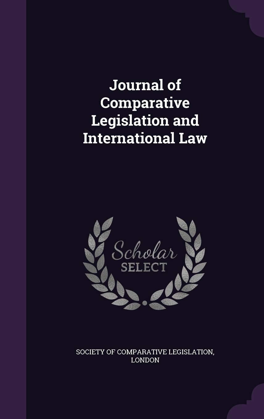 Journal of Comparative Legislation and International Law Law