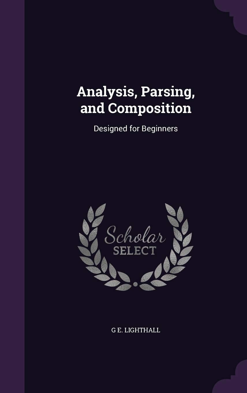 Product Image: Analysis, Parsing, and Composition: Designed for Beginners