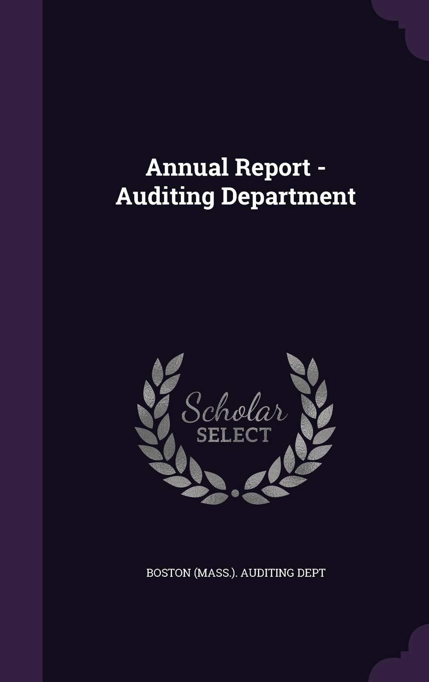 Product Image: Annual Report - Auditing Department