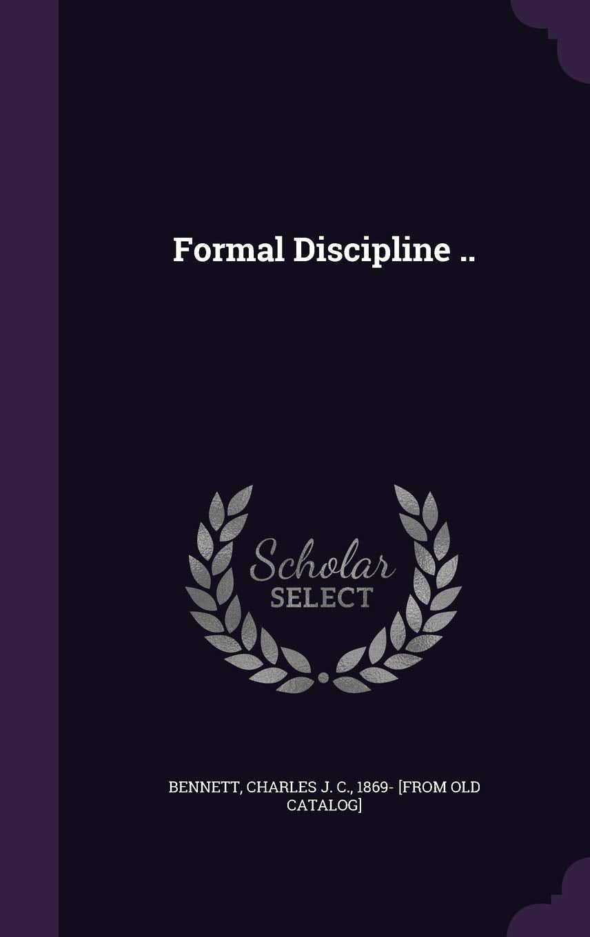 Product Image: Formal Discipline ..
