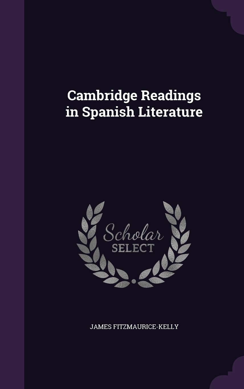 Cambridge Readings in Spanish Literature Contemporary literature
