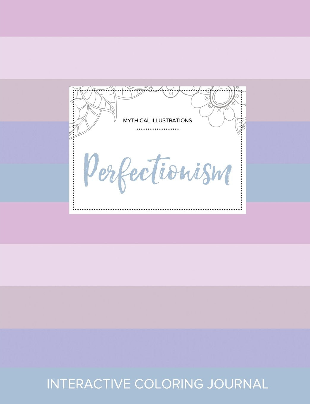 Adult Coloring Journal: Perfectionism (Mythical Illustrations, Pastel Stripes) Arts & Music
