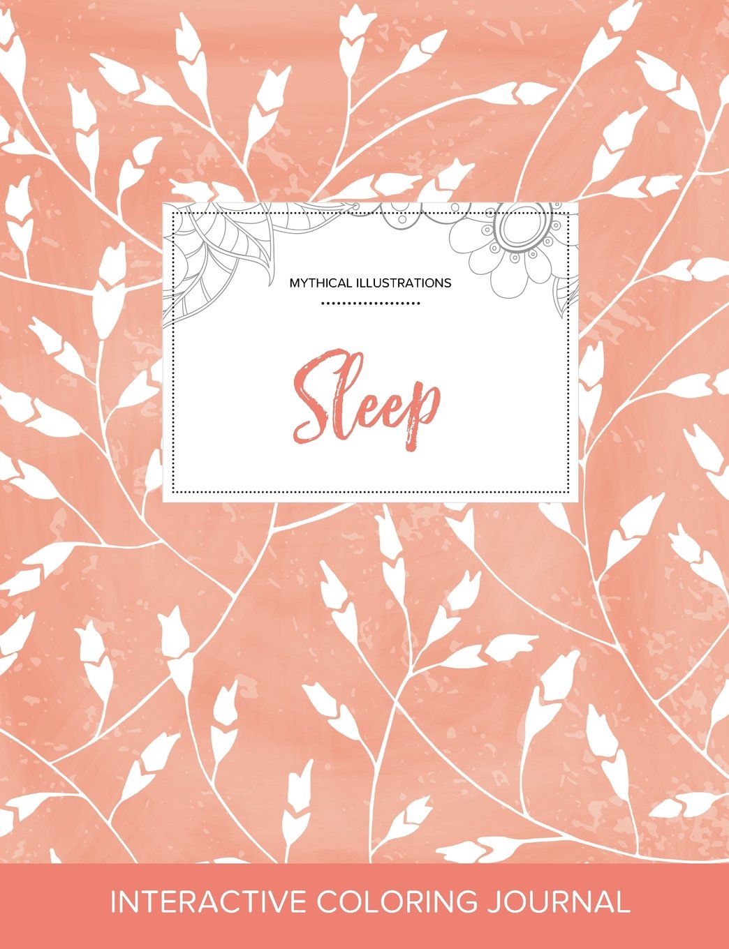Adult Coloring Journal: Sleep (Mythical Illustrations, Peach Poppies) Arts & Music