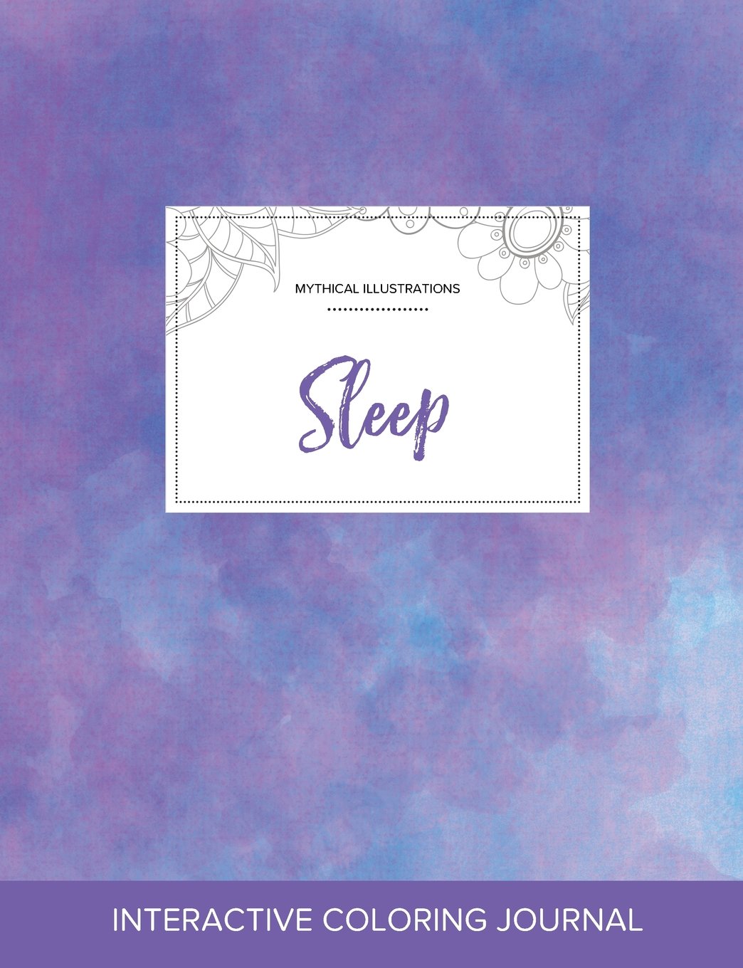 Adult Coloring Journal: Sleep (Mythical Illustrations, Purple Mist) Arts & Music