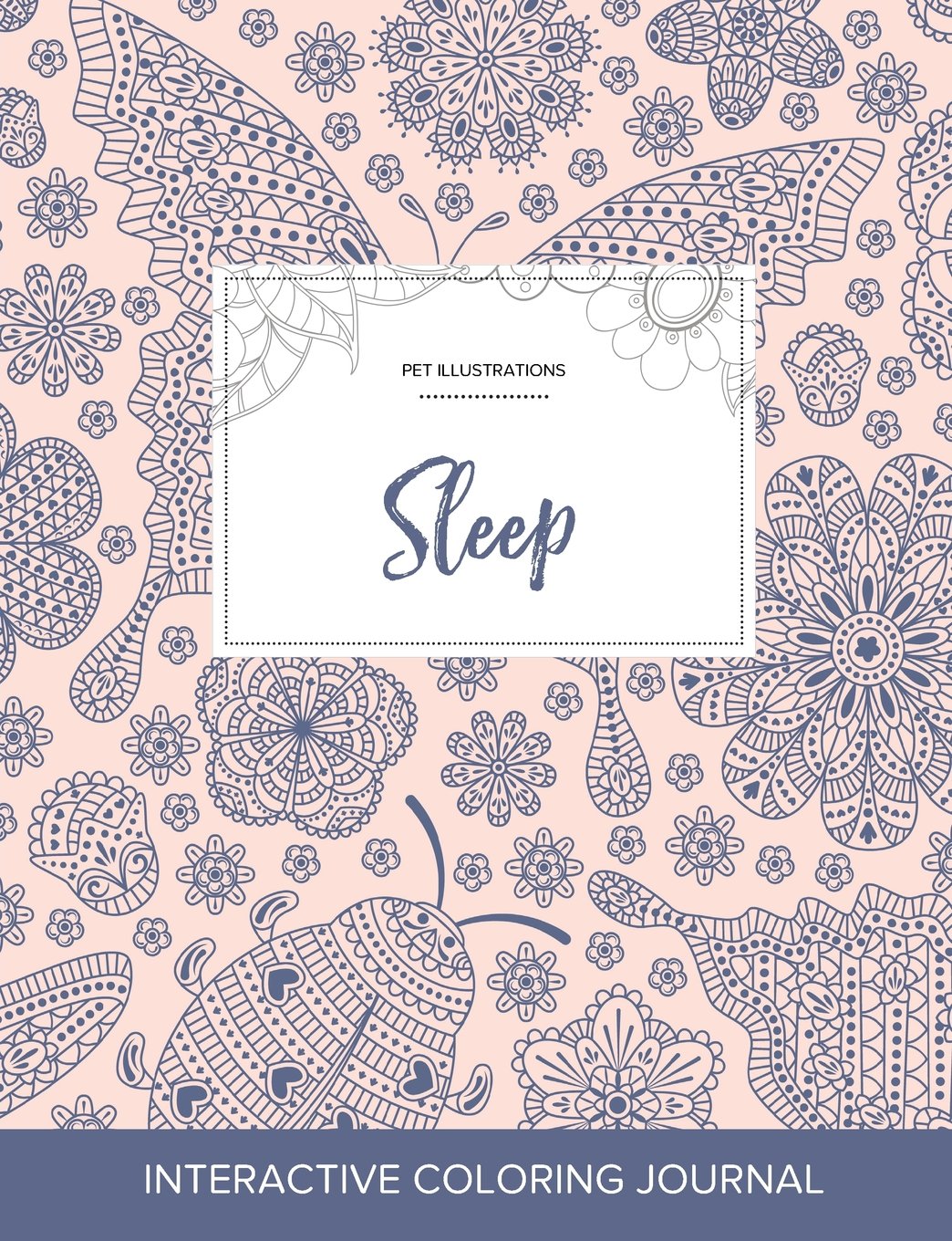 Adult Coloring Journal: Sleep (Pet Illustrations, Ladybug) Arts & Music