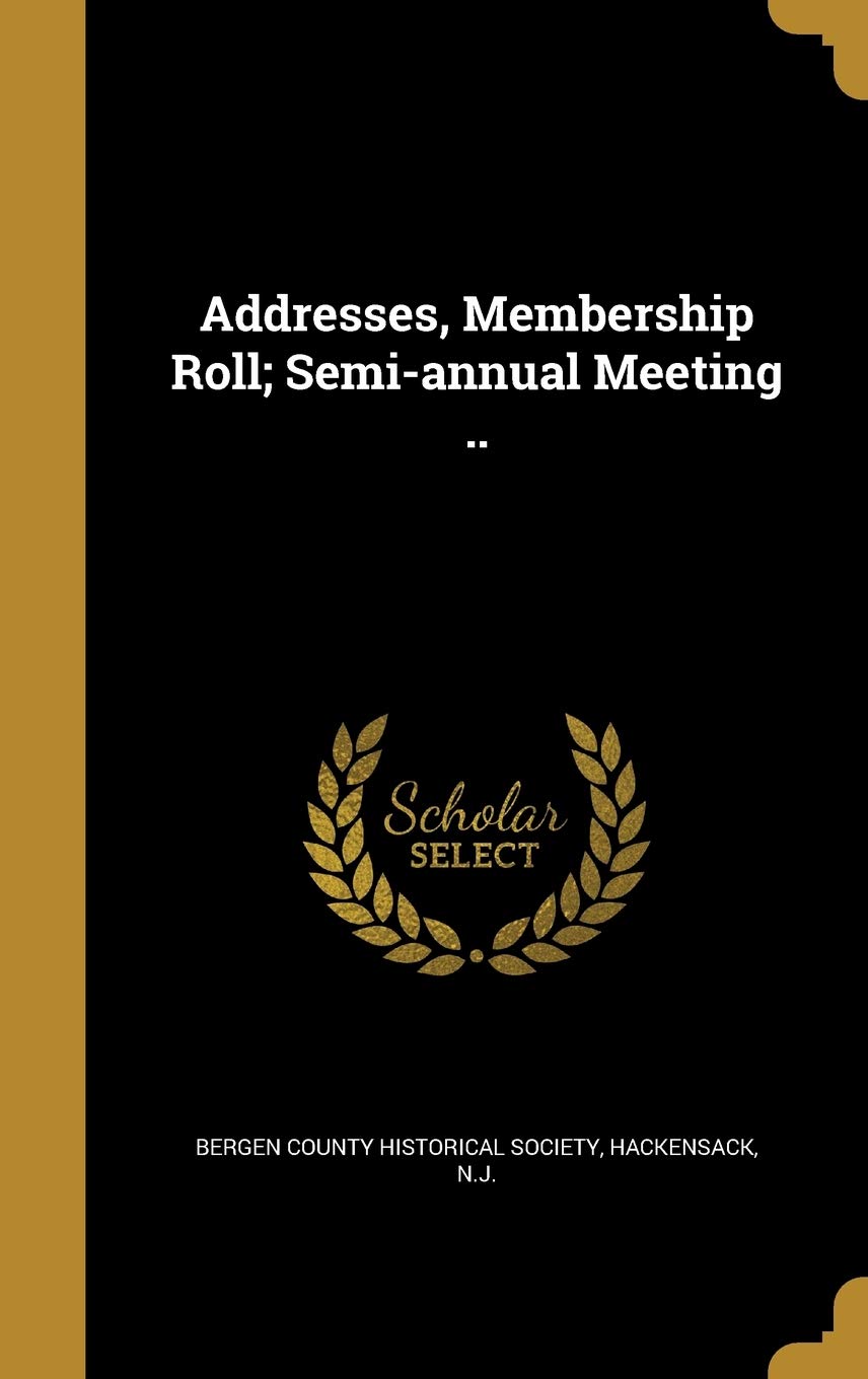 ADDRESSES MEMBERSHIP ROLL SEMI Film, Art & Culture