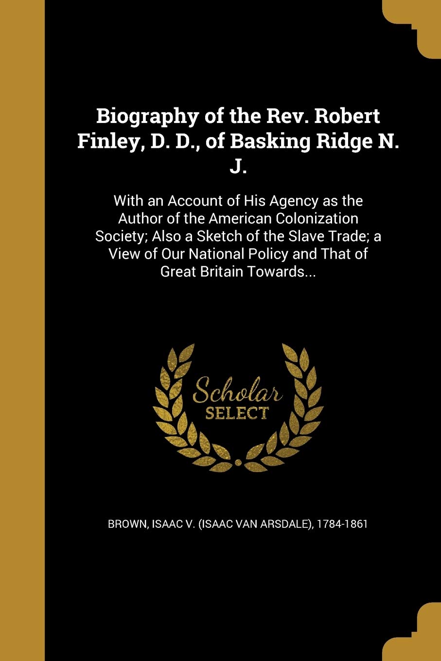 BIOG OF THE REV ROBERT FINLEY Social Sciences