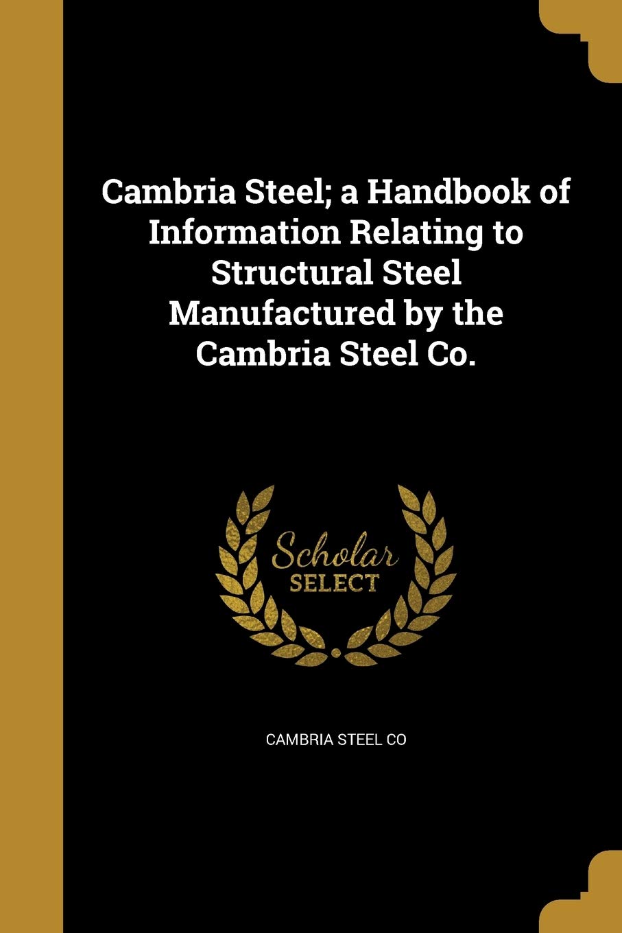 CAMBRIA STEEL A HANDBK OF INFO Social Sciences
