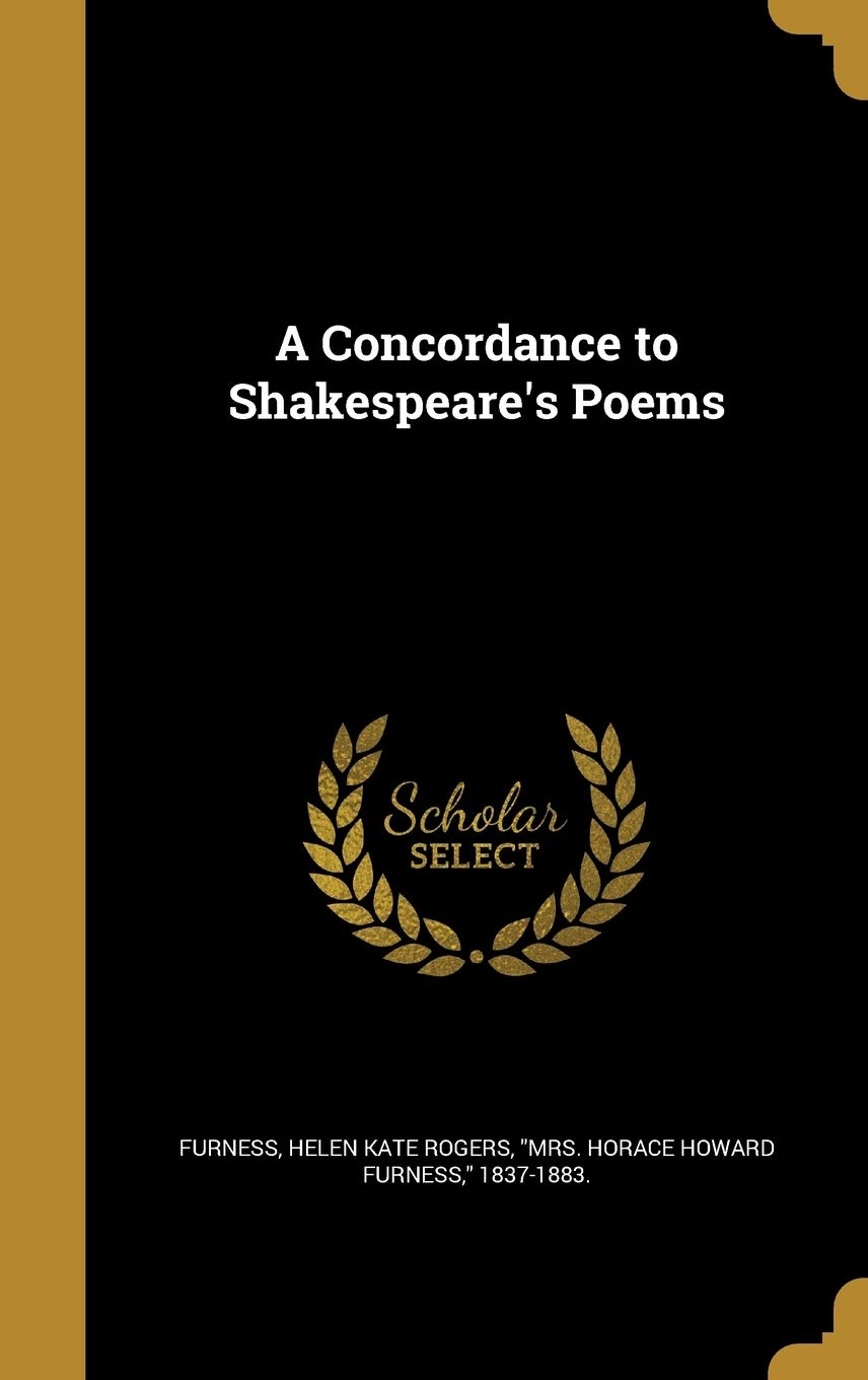CONCORDANCE TO SHAKESPEARES PO Film, Art & Culture